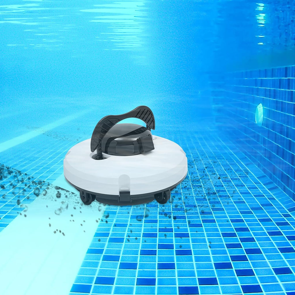 Robotic Pool Cleaner, Automatic Pool Robot Cleaner, IPX8 Swimming Pool Cleaning Machine 120 Mins Runtime, Robotic Cordless Pool Vacuum Cleaner for 1076.4ft²