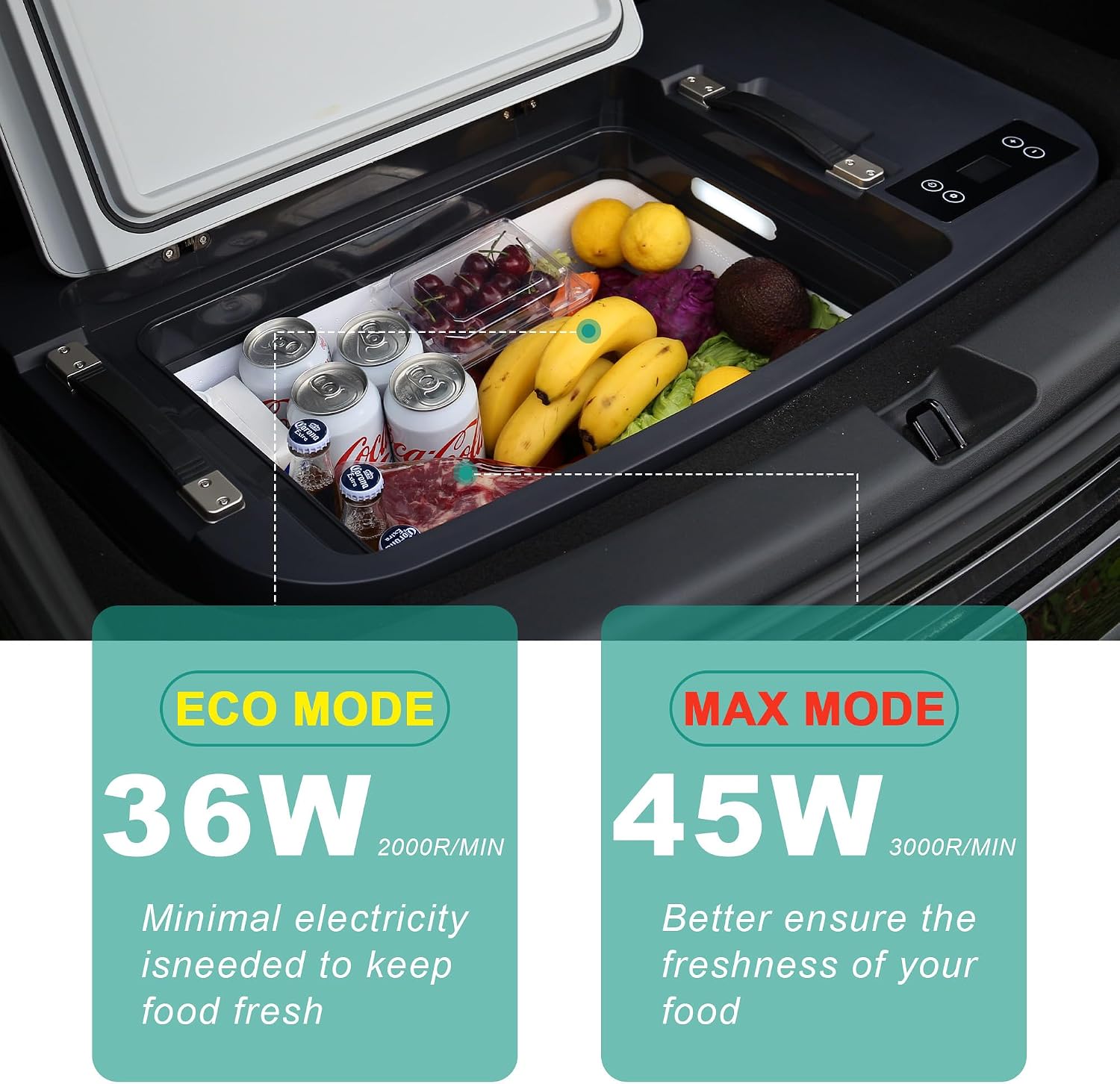 CHERY INDUSTRIAL.COM Car Refrigerator 12 Volt Tesla Fridge Model 3 Portable Car Freezer App Control -4℉-50℉ for Travel Camping Road Trip 22QT(20L)