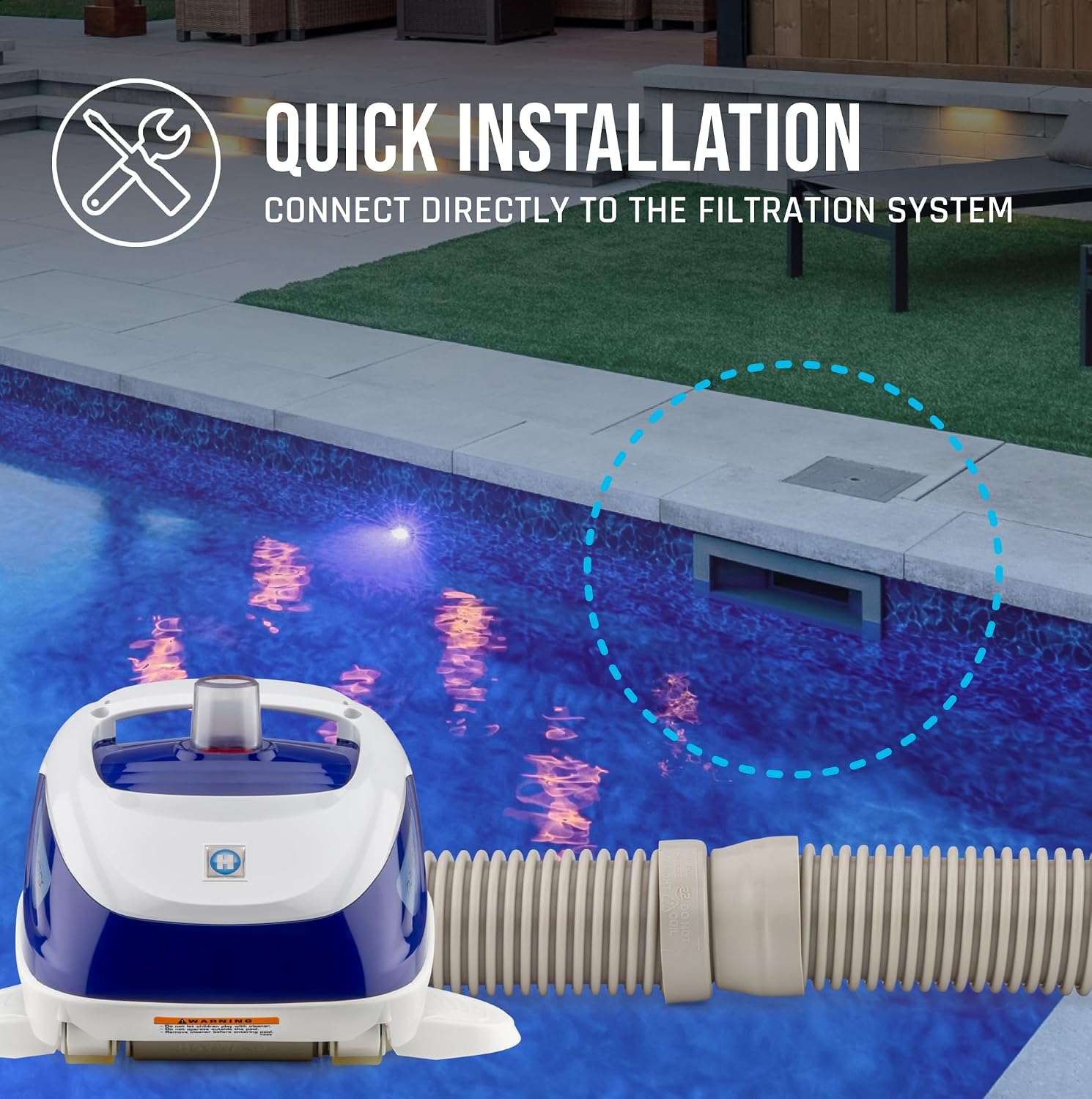 Hayward Pool Vacuum Navigator Pro Automatic Pool Vacuum for Inground Pools (Pool Cleaner for Gunite Surfaces up to 20 x 40 ft) W3925ADC Same as 925ADC
