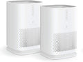 Medify MA-14 Air Purifier with True HEPA H13 Filter | 470 ft² per Hour for Smoke, Odors, Pollen, Pets | 99.9% Removal to 0.1 Microns | White, 2-Pack