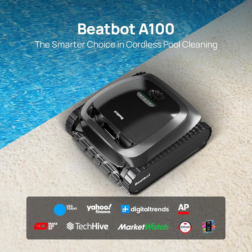 Beatbot A100 Cordless Robotic Swimming Pool Cleaning Vacuum, Wireless Charging, APP Controlled