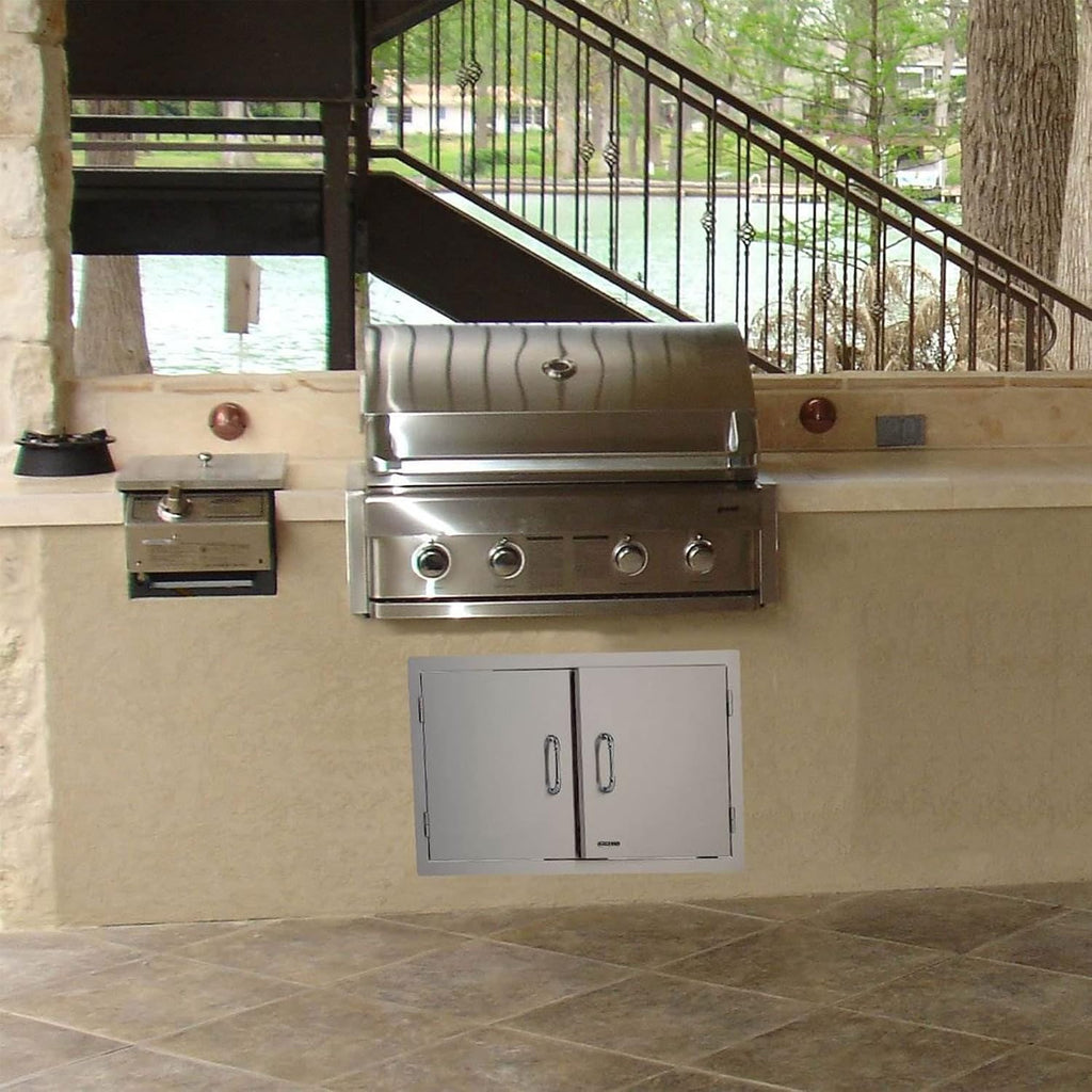 Bull Outdoor Products 33568 Stainless Steel Double Door