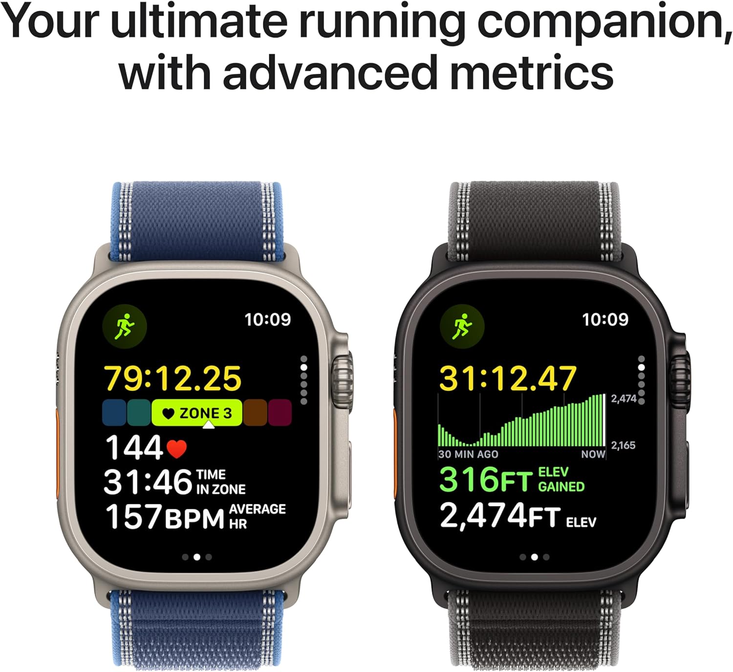 Apple Watch Ultra 3 [GPS + Cellular 49mm] Running & Multisport Smartwatch w/Rugged Titanium Case w/Anchor Blue Ocean Band. Satellite Communications, Advanced Health & Fitness Tracking
