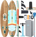 ZLX 11'6'x35' Ultra Wide Inflatable Stand Up Paddle Board | Stable Non-Slip Deck Pad, Unique Fin System, Premium SUP Accessories & Backpack - Upgraded Pump for Adults, All Skill Levels