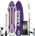 NIXY G5 Huntington Inflatable Paddle Board Compact SUP 9'6' x 32' x 6' Ultra-Light Stand Up Paddleboard, Welded Seams, Woven Drop Stitch for Durability