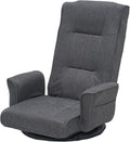 360 Swivel Gaming Chair 14-Position Adjustable Folding Floor Sofa with Armrests Lounger Bed for Home & Living Room Chaise Lounge Indoor for Adults QL201GR
