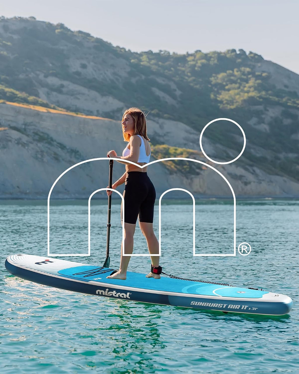 Mistral Stand Up Paddle Board, 11'x31''x6'' Inflatable SUP Yoga & Pilates Kayaking Boards, Stable and Lightweight Paddleboard for All Skill Levels, with SUP Accessories for Adults & Youth