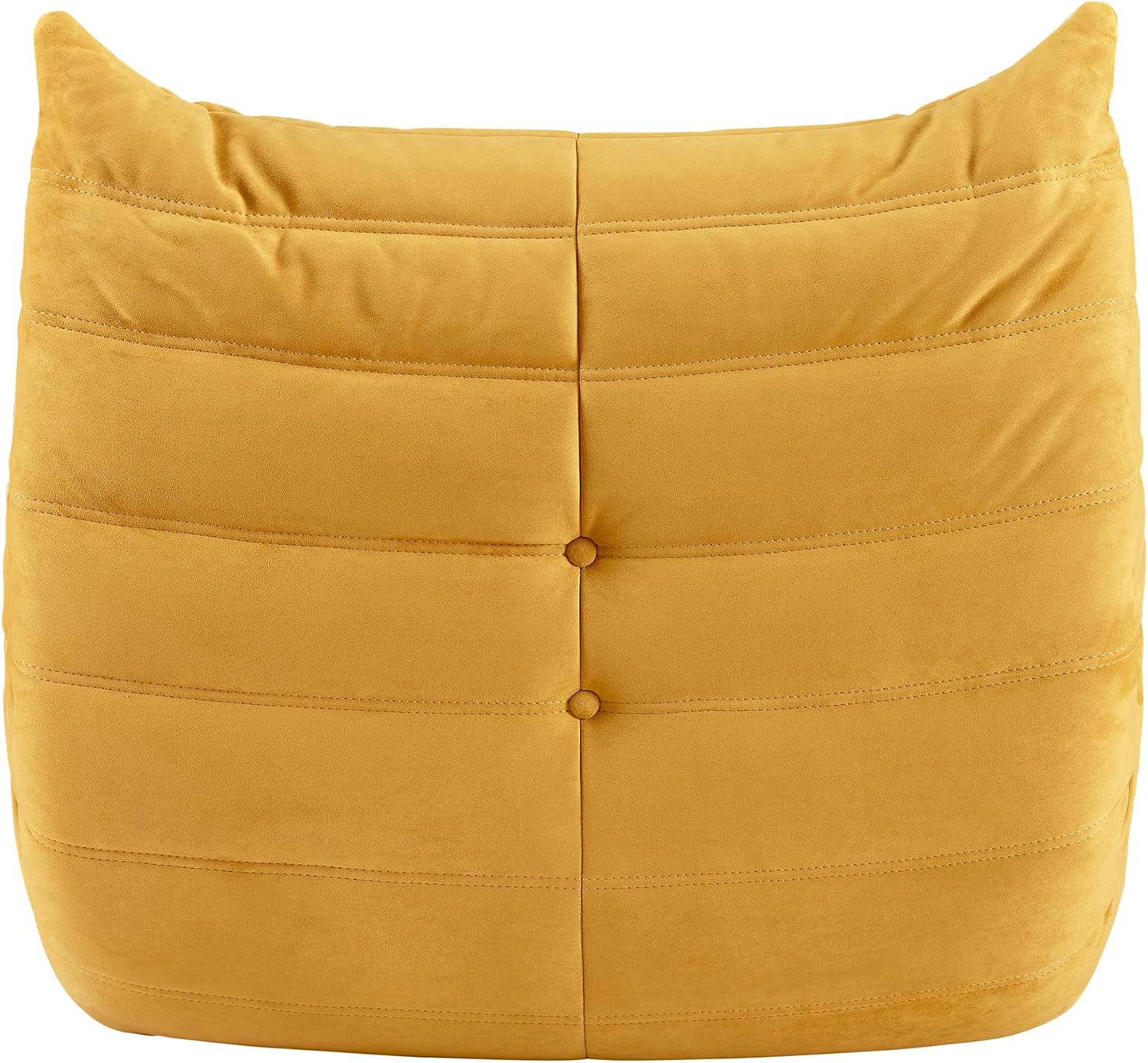 Bean Bag Chair - Corner Sofa, Fireside Chair Bean Bag Sofa Large Bean Bag Chair for Adults,Fireside Floor Couch for Living Room, Bedroom, Gaming & Office (Yellow, Single)
