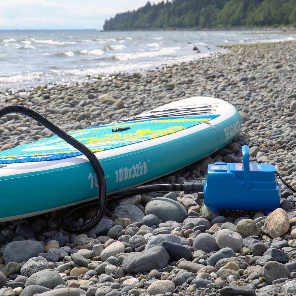 Seamax SUP 16DB Electric Air Pump for Inflatable SUP and Boat, Intelligent Firmware with Built-in Temperature Sensor and Timer