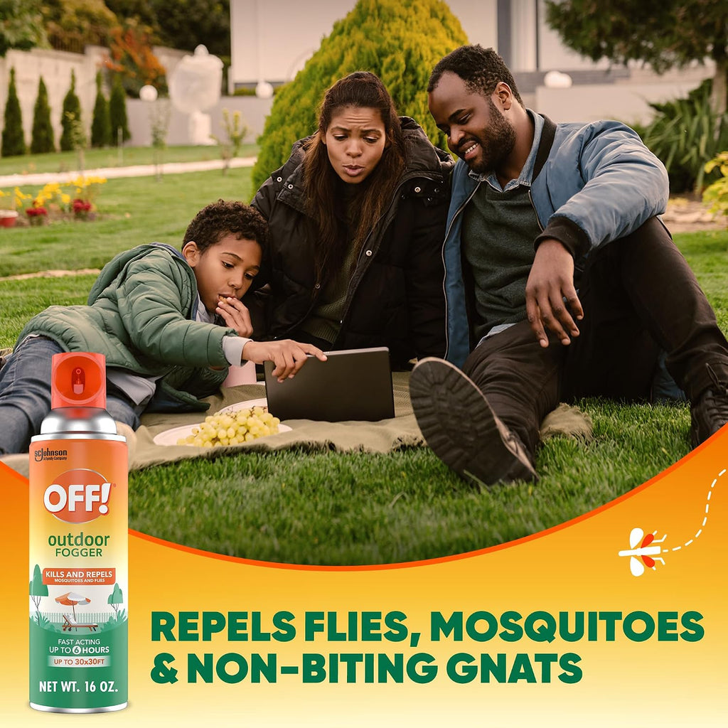 OFF! Outdoor Insect & Mosquito Repellent Fogger, Backyard Pretreat, Kills & Repels Insects in an up to 900 sq, ft, Area, 16 oz (Pack of 10)