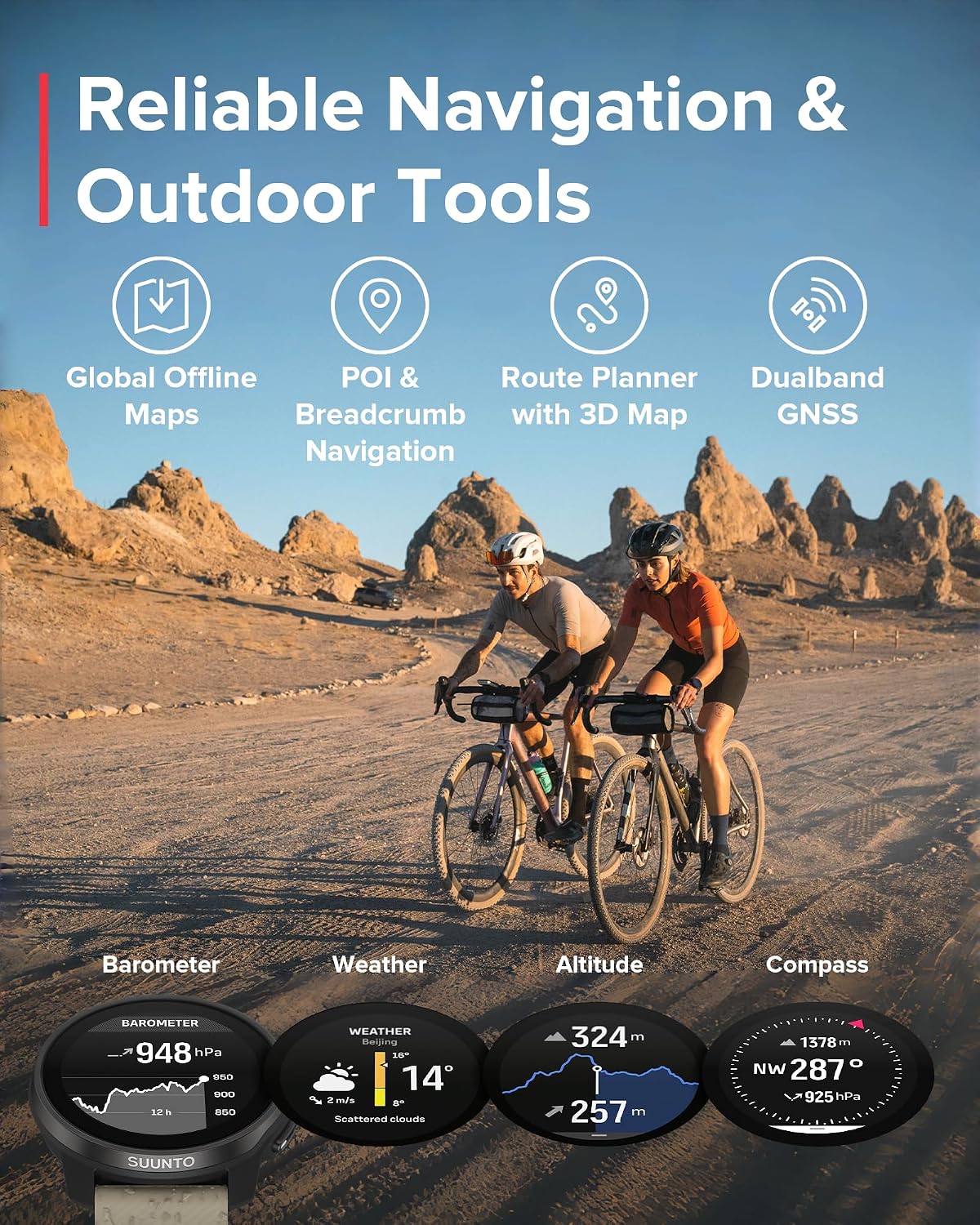 SUUNTO Race S GPS Sports Watch, 1.32' AMOLED Touchscreen w/Crown, 13 Days Battery Life, Training & Sleep Health Tracking, Dual-GNSS, 32GB Global Offline Maps, Lightweight for Running, Gravel Gray