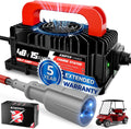 48 Volt 15 Amp Golf Cart Charger for Club Car Precedent & DS Series with 3-Pin Round Plug Only for Lead Acid Battery