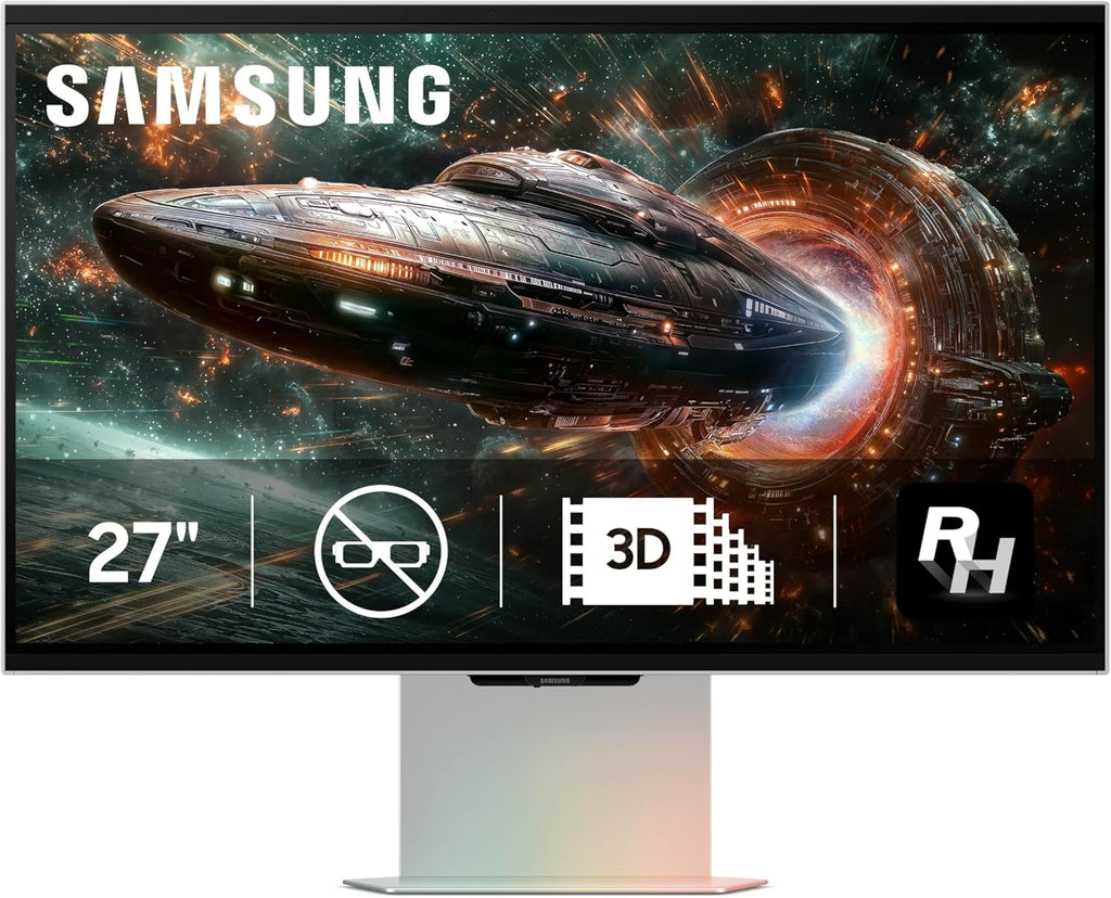 Samsung LS27FG900XNXZA 27 Inch Odyssey 3D 4K 165Hz Gaming Monitor with 5 Year Amber Protection Plan (2025)