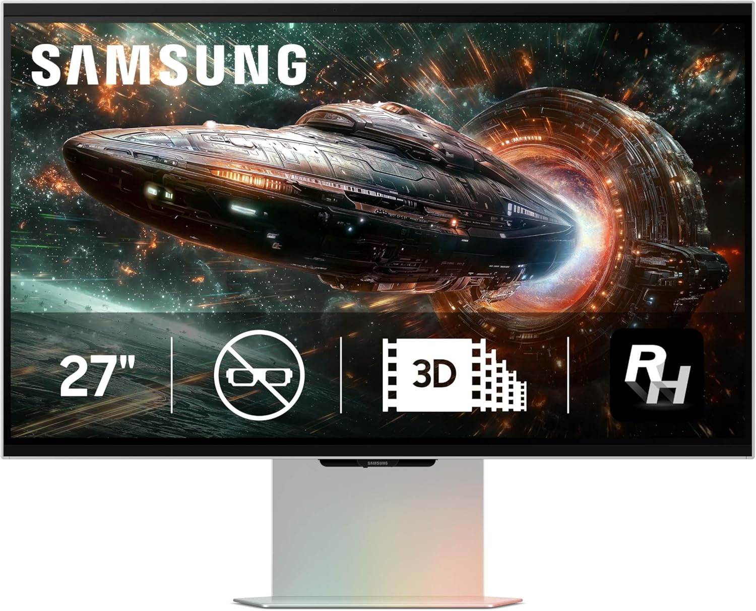 Samsung LS27FG900XNXZA 27 Inch Odyssey 3D 4K 165Hz Gaming Monitor with 5 Year Amber Protection Plan (2025)