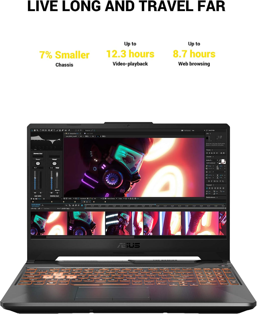 ASUS TUF Gaming A15 Gaming Laptop, 15.6' 144Hz Full HD IPS-Type, AMD Ryzen 7 4800H, GeForce RTX 2060, 16GB DDR4, 1TB PCIe SSD, Gigabit Wi-Fi 5, Windows 10 Home, TUF506IV-AS76