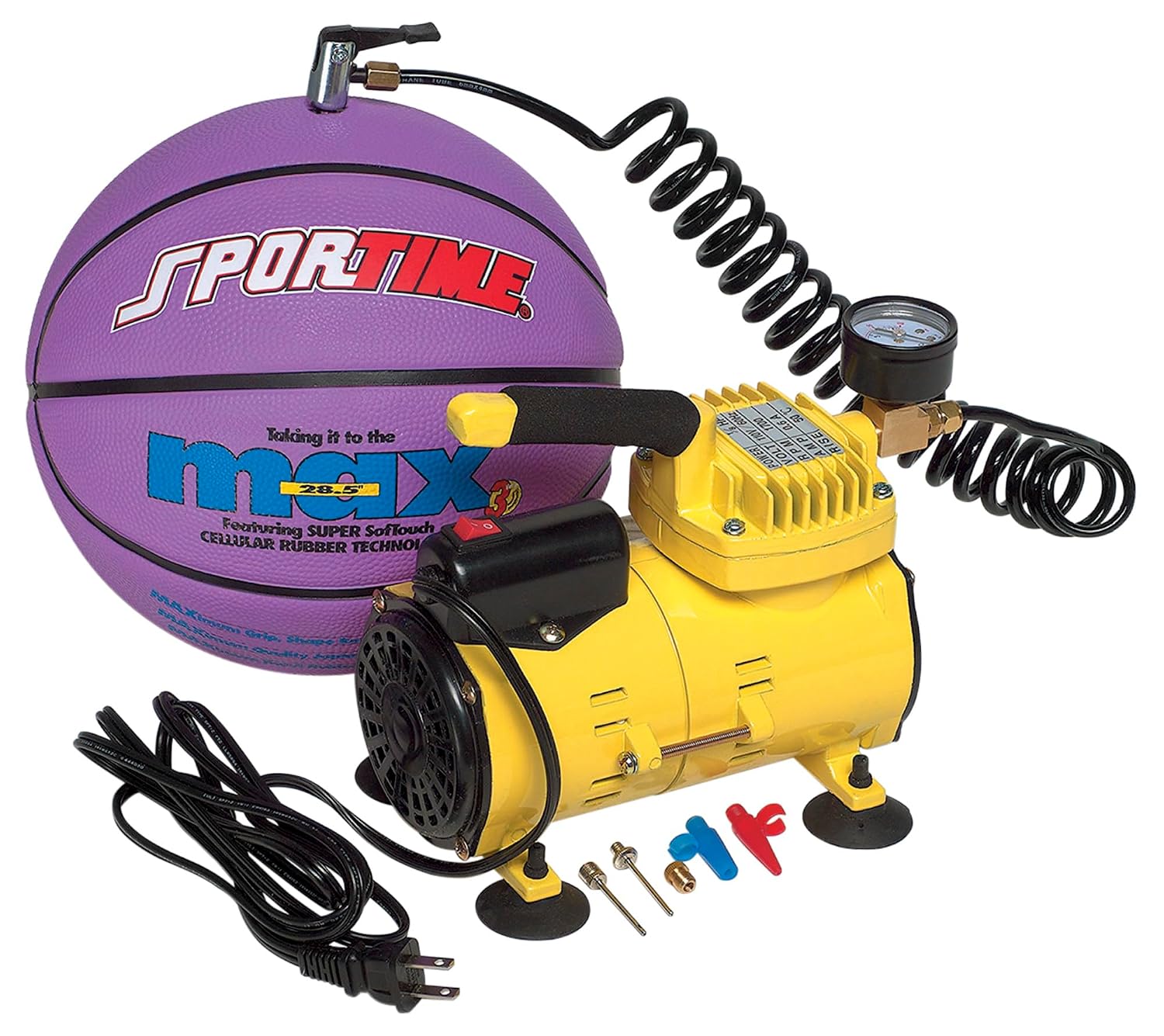 Sportime Professional Electric Ball Inflator, 1/8 HP Motor
