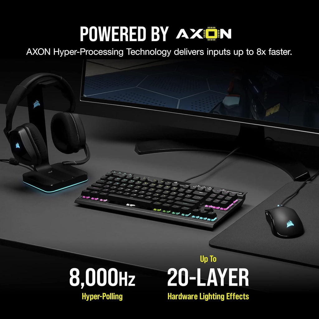 Corsair K70 RGB TKL Champion Series Gaming Keyboard CH-911901A - OPX Switch (Renewed)