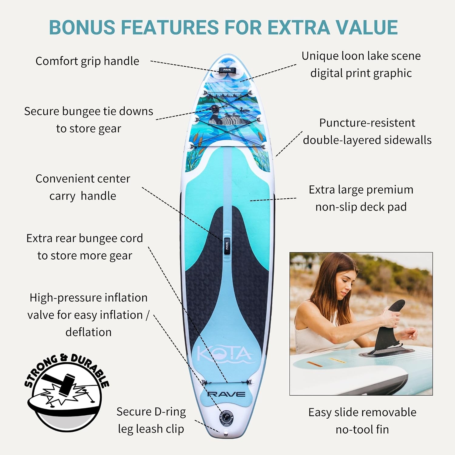 RAVE Sports Kota iSUP Stand-Up Paddleboard