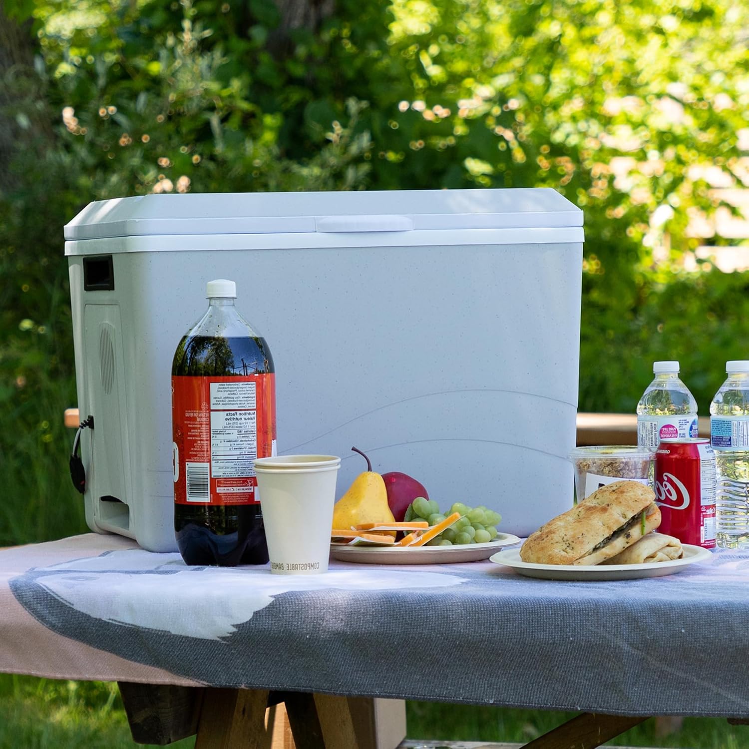 Koolatron 12V Iceless Cooler & Warmer – Portable Electric Cooler/Nevera Portátil Eléctrica for Car Truck Camper Boat, Hard Sided Mini Fridge for Camping Picnic Travel Lunch Food Drinks Office 36 qt