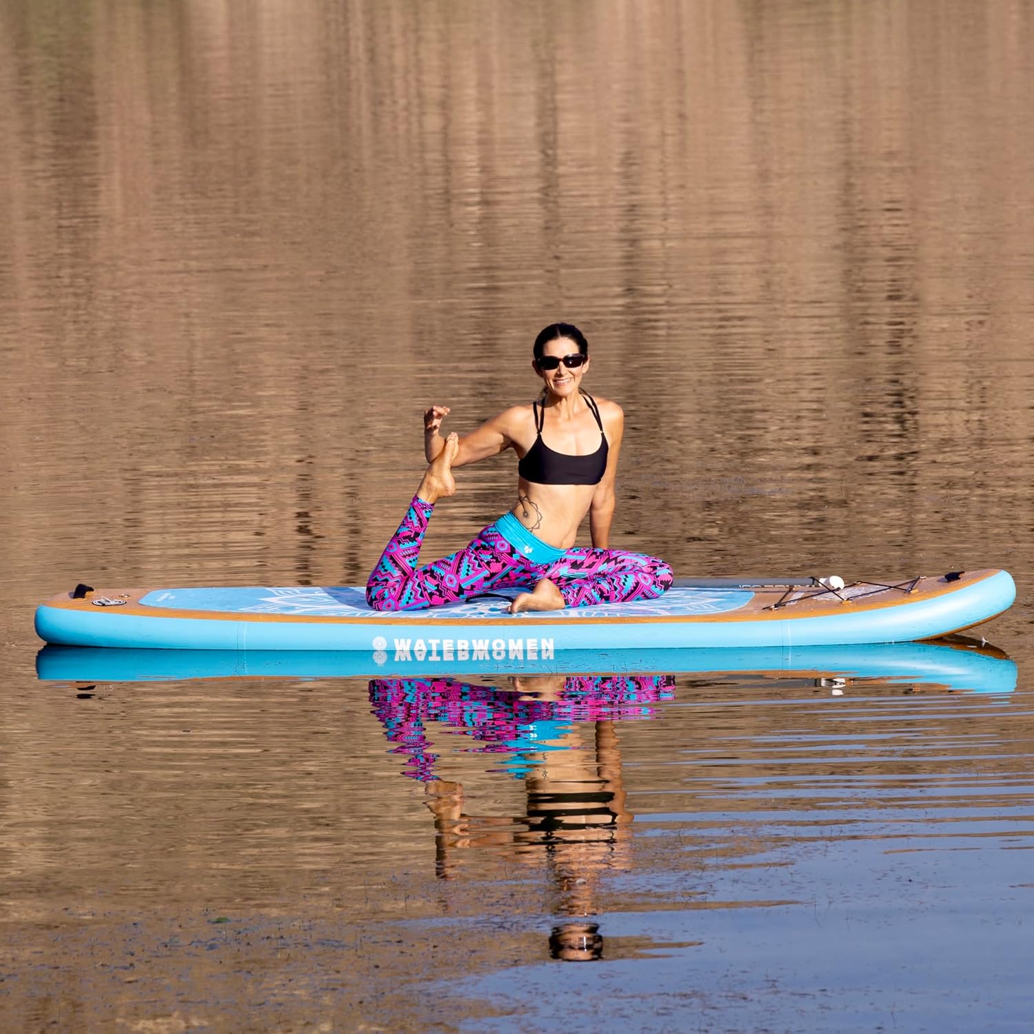 Women's Paddle Board 10'6 Inflatable Stand UP Paddle Board & Accessory Package Including Adjustable SUP Paddle, Stylish Backpack, Ankle Leash & Pump. Super Stable, Great for All Skill Levels