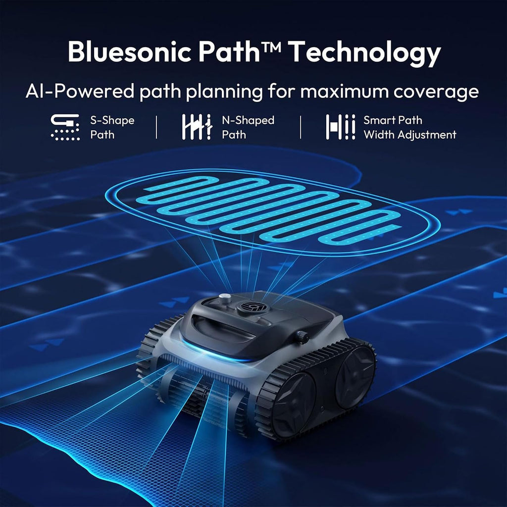 Bubot 700 Cordless Pool Vacuum for Inground & Above Ground Pools, 210-Min Runtime, Wall/Waterline/Floor Cleaning, Robotic Pool Cleaner with Superior Suction, APP Control, Smart Navigation (Space Grey)