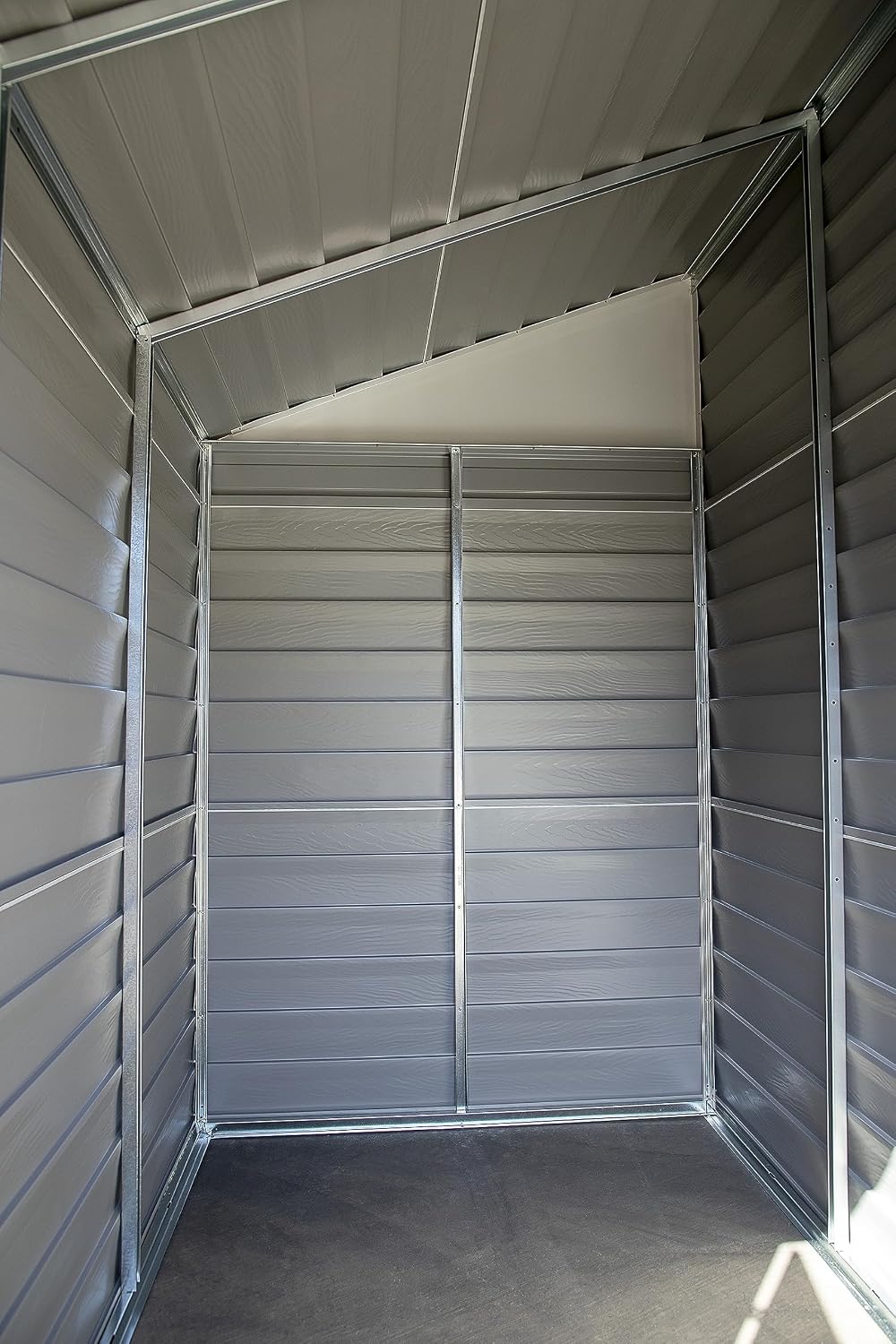 Arrow Shed YS47-A Compact Galvanized Steel Storage Shed with Pent Roof, 4' x 7'