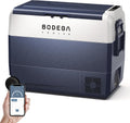 BODEGACOOLER 12 Volt Car Refrigerator,64 Quart Portable Car Freezer Fridge Bluetooth Control,(60L) -4℉-68℉ Electric Cooler 12/24V DC and 100-240V AC for Travel,Camping,RV,Boat Road Trip Tailgating