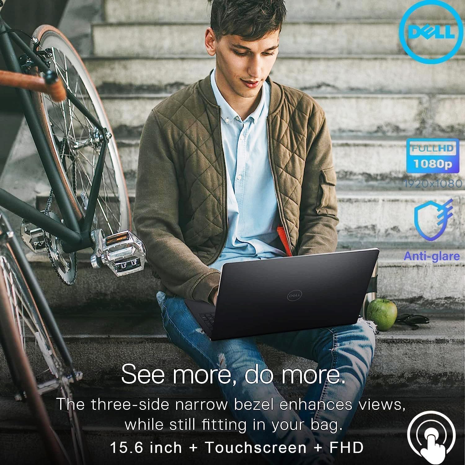 Dell Inspiron 15.6' 2K Touchscreen Laptop, 13th Gen Intel Core i5 (Beat i7-1250U), 64GB RAM, 2.5TB Storage (512GB External), Win 11, USB-C, Long Battery Life, Business & Study