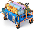 Old Bahama Bay Heavy-Duty Beach Wagon Cart – 400 lbs Capacity, Extra Large Foldable (55' x 26'), All-Terrain Wheels – for Beach, Camping, Groceries, Outdoors