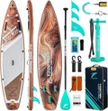 11'6' Inflatable Stand Up Paddle Boards, Premium SUP Accessories, Non-Slip Comfort Deck for Youth & Adults
