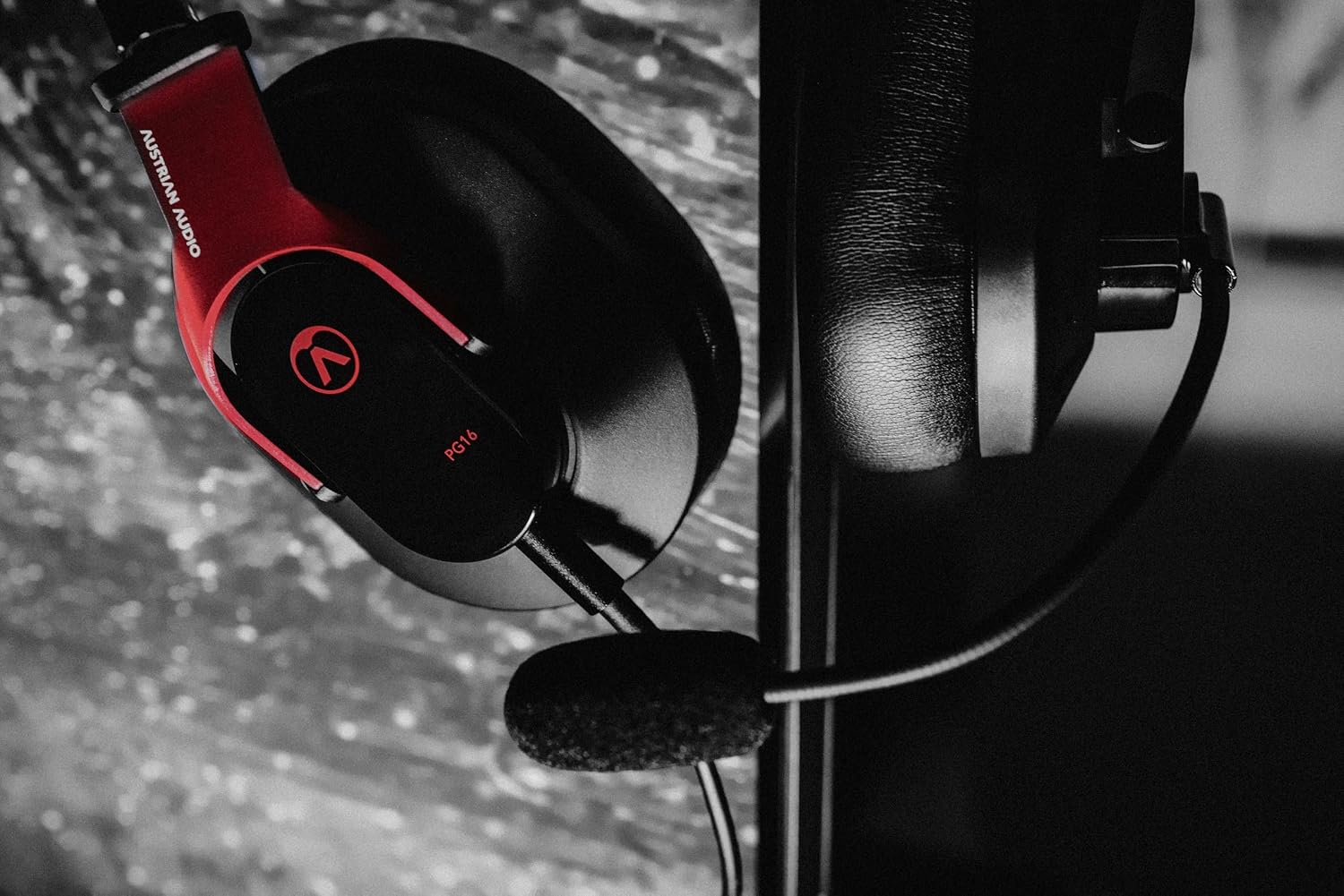Austrian Audio PG16 Pro Gaming Headset with Microphone (Foldable Gaming Accessories, High Resolution Sound, Memory Foam Ear Pads for Optimal, Detachable 1.4m Cable), Black/Red, One Size