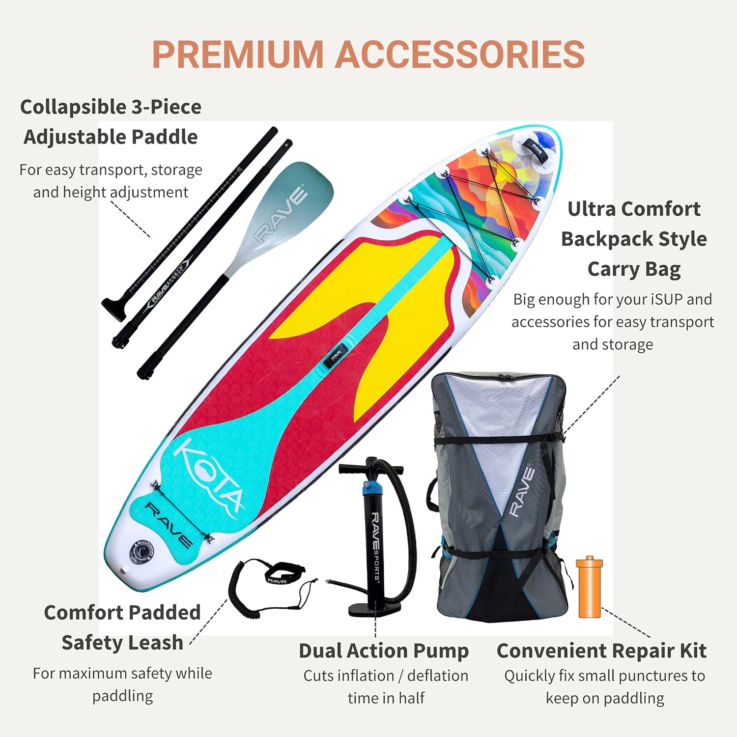 RAVE Sports Kota iSUP Stand-Up Paddleboard