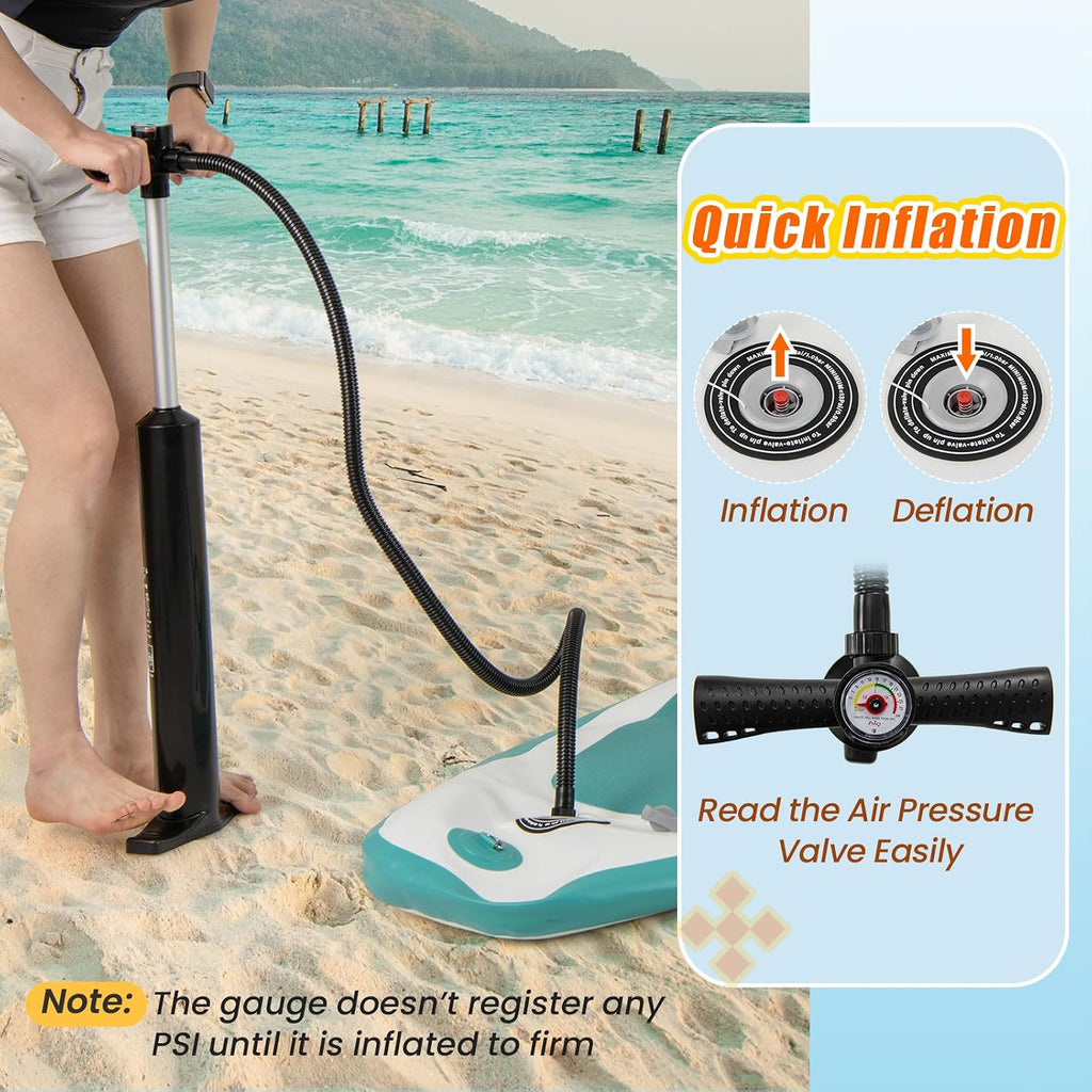Goplus Inflatable Stand Up Paddle Board, 10FT/10.5FT/11FT SUP with Accessory Pack, Adjustable Paddle, Carry Bag, Fin, Hand Pump, Leash, Repair Kit