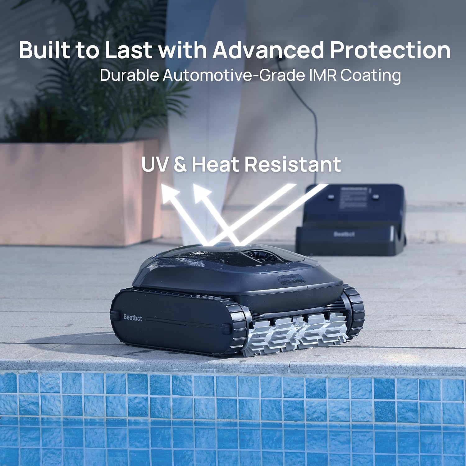 Beatbot AquaSense 2 Cordless Robotic Pool Vacuum Cleaner with iSkim Ultra Solar Powered Pool Skimmer, Water Clarification, Cleans Floor, Walls, Waterline and Surface-Blue