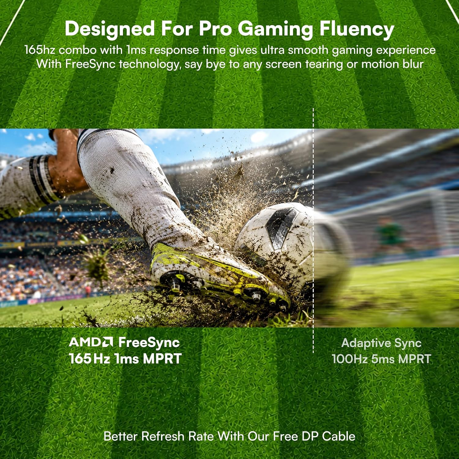 Raywego 34 Inch Curved Gaming Monitor, 165Hz 1500R WQHD(3440 x 1440), 1ms MPRT, FreeSync, PIP/PBP, 127% sRGB, HDR, HDMI2.0 & DP1.4 VESA, Tilt Adjustable, Pro Gaming (DP Cable Included)