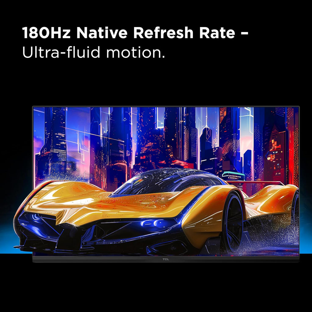 TCL 27' G64 Series QHD HDR QD-Mini LED Gaming Monitor (27G64, 2025 Model) Halo Control System, 180Hz Refresh Rate, LD180 Precise Dimming Series, HDR600 Brightness, 1ms, AMD FreeSync, NVIDIA G-SYNC