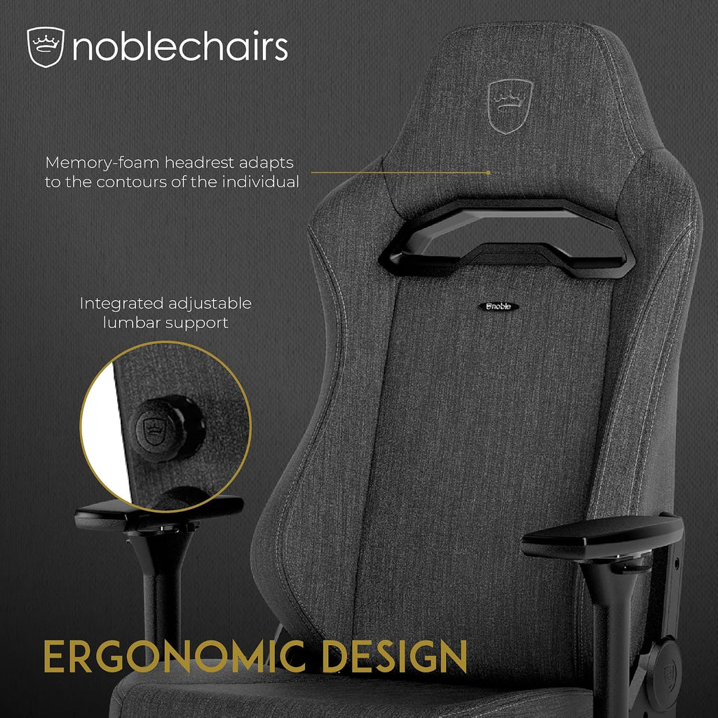 noblechairs Hero ST TX Gaming Chair and Office Chair with Lumbar Support, Anthracite