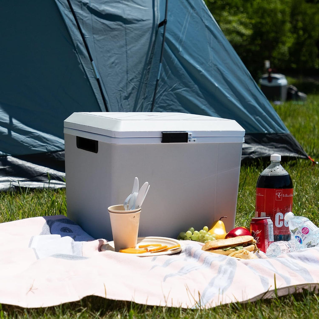 Koolatron 12V Iceless Cooler & Warmer – Portable Electric Cooler / Nevera Portátil Eléctrica for Car Truck Camper Boat, Hard Sided Mini Fridge for Camping Picnic Travel Lunch Food Drinks Office 29 qt