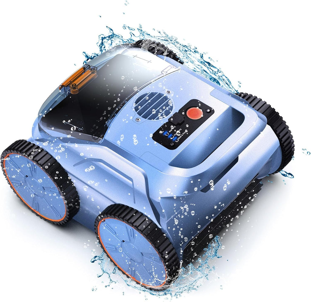 Robotic Pool Vacuum, Pool Cleaner for Inground Pools, Smart Navigation, Floor/Wall/Waterline Cleaning, 150 Mins Runtime for Pool Up to 2000 Sq.ft