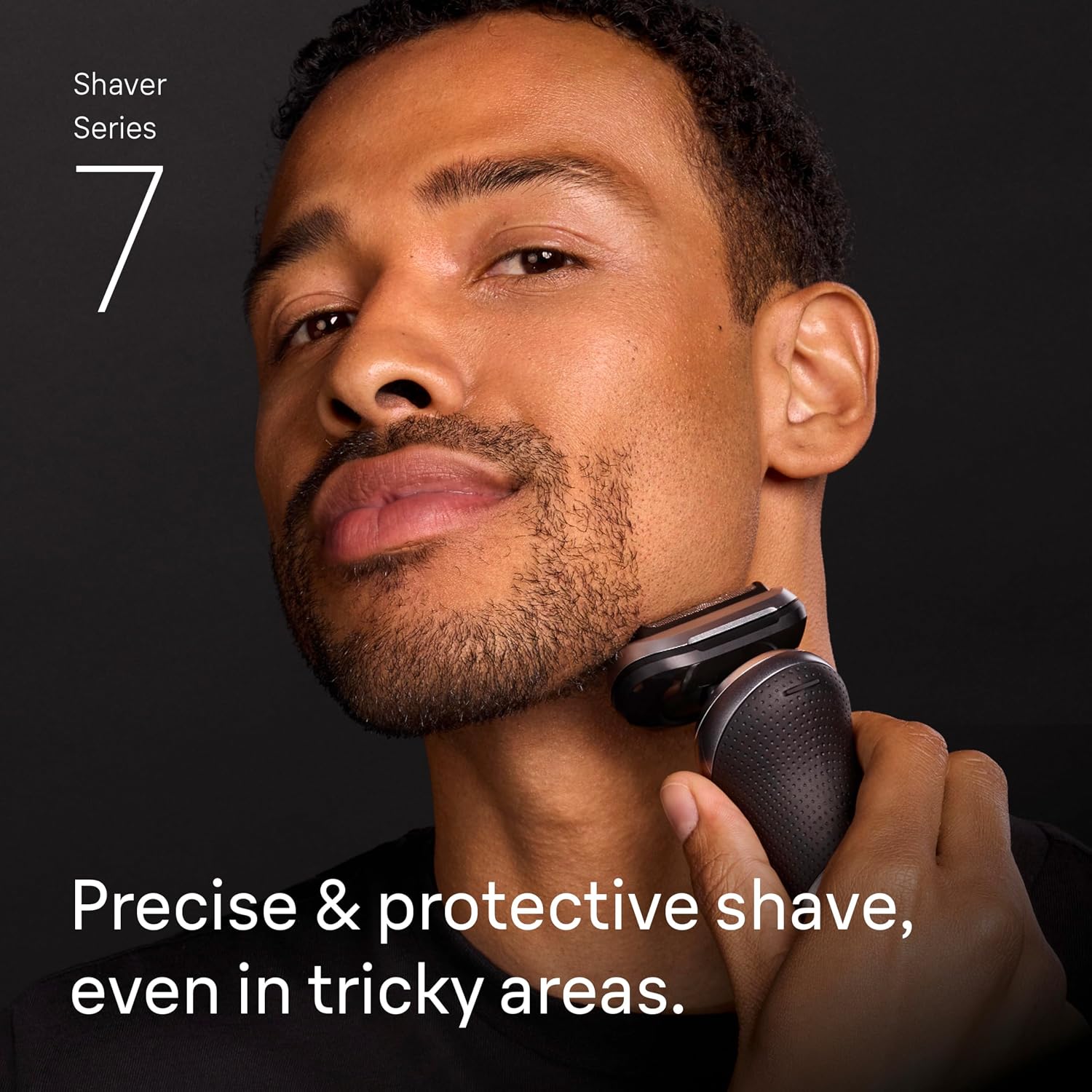Braun Electric Shaver for Men, Series 7 7120s, Wet & Dry Shave, Turbo & Gentle Shaving Modes, Waterproof Foil Shaver, with Precision Trimmer, Space Grey