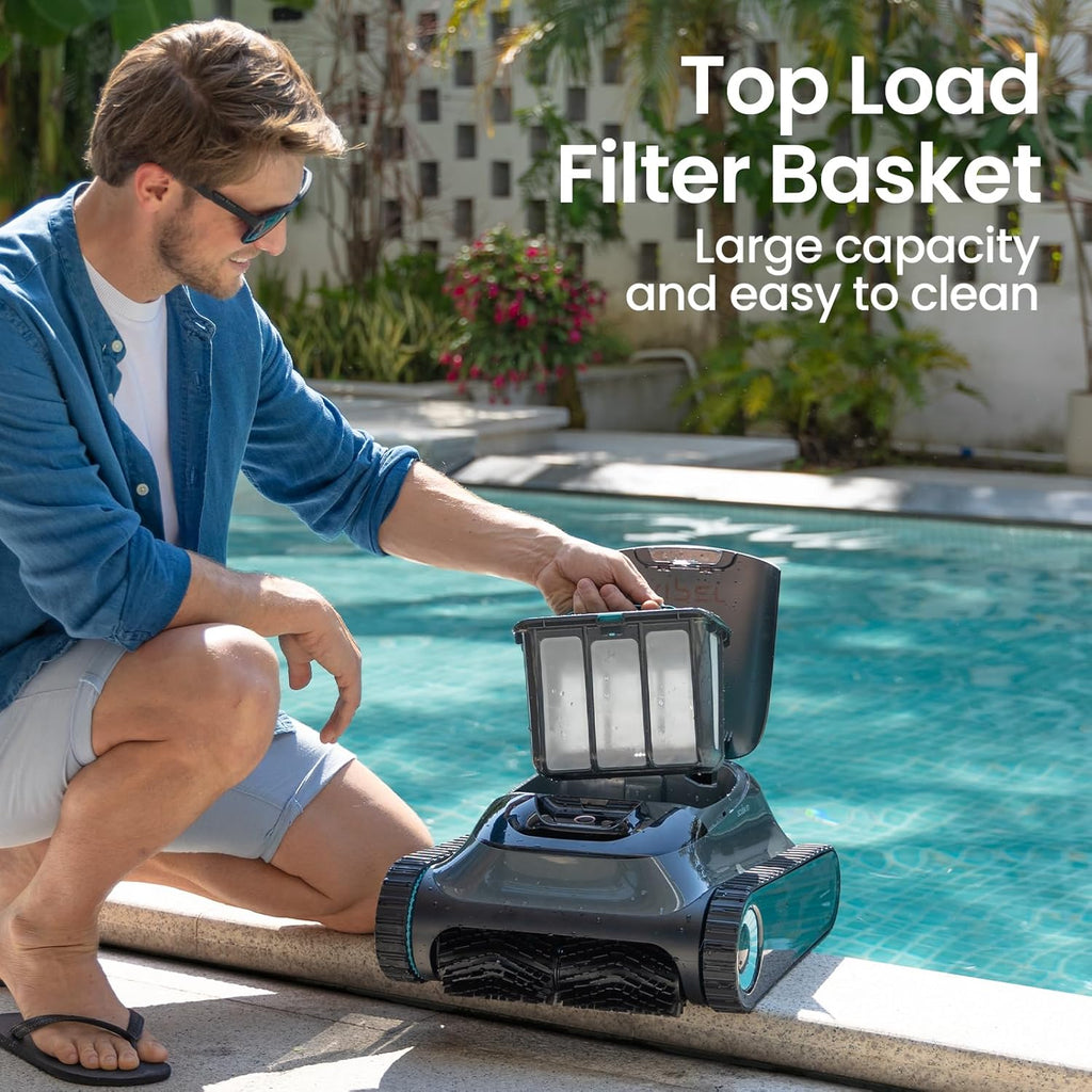 Aiper Scuba S1 2024 Cordless Pool Vacuum, Wall & Waterline Cleaning, 4 Pool Cleaning Modes, Smart Navigation with High-Precision Sensors, for All Inground & Above Ground Pools
