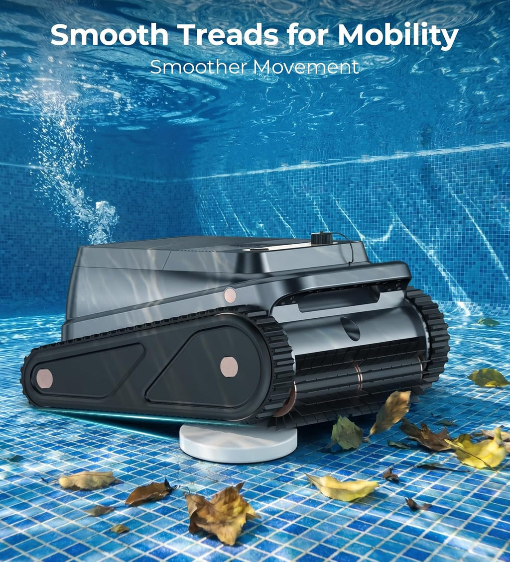 U8 Cordless Robotic Pool Cleaner, Wall & Waterline Cleaning, Smart Navigation, Auto-Docking, 150 Min Runtime, Pool Vacuum Robot for Inground & Above-Ground Pools up to 2600 Sq.ft
