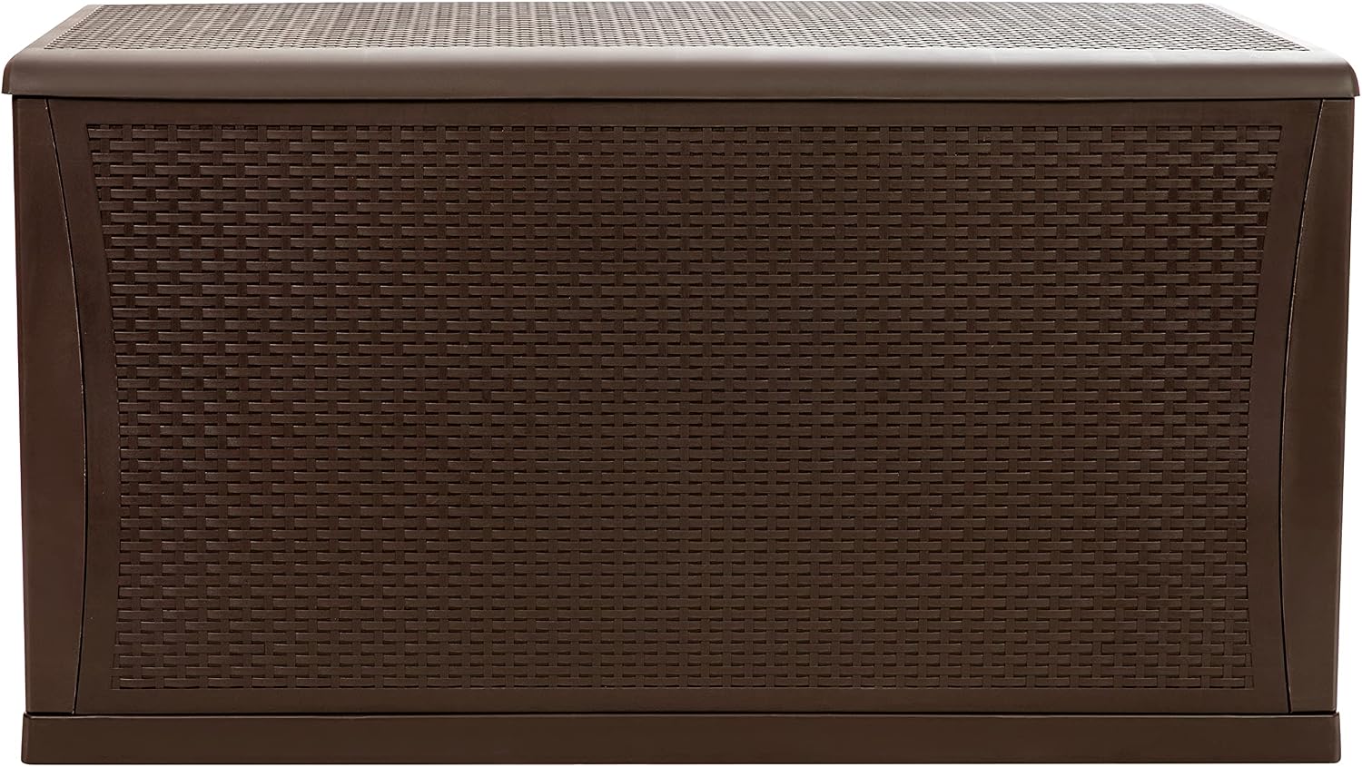 Flash Furniture 120 Gallon Plastic Deck Box - All-Weather Patio Storage and Organization for Throw Pillows, Pool Toys or Garden Tools