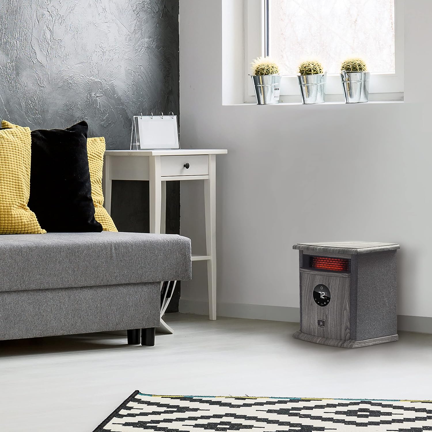 Heat Storm HS-1500-ILODG Cabinet Heater, 15' H x 13.5' W x 11' D, Gray
