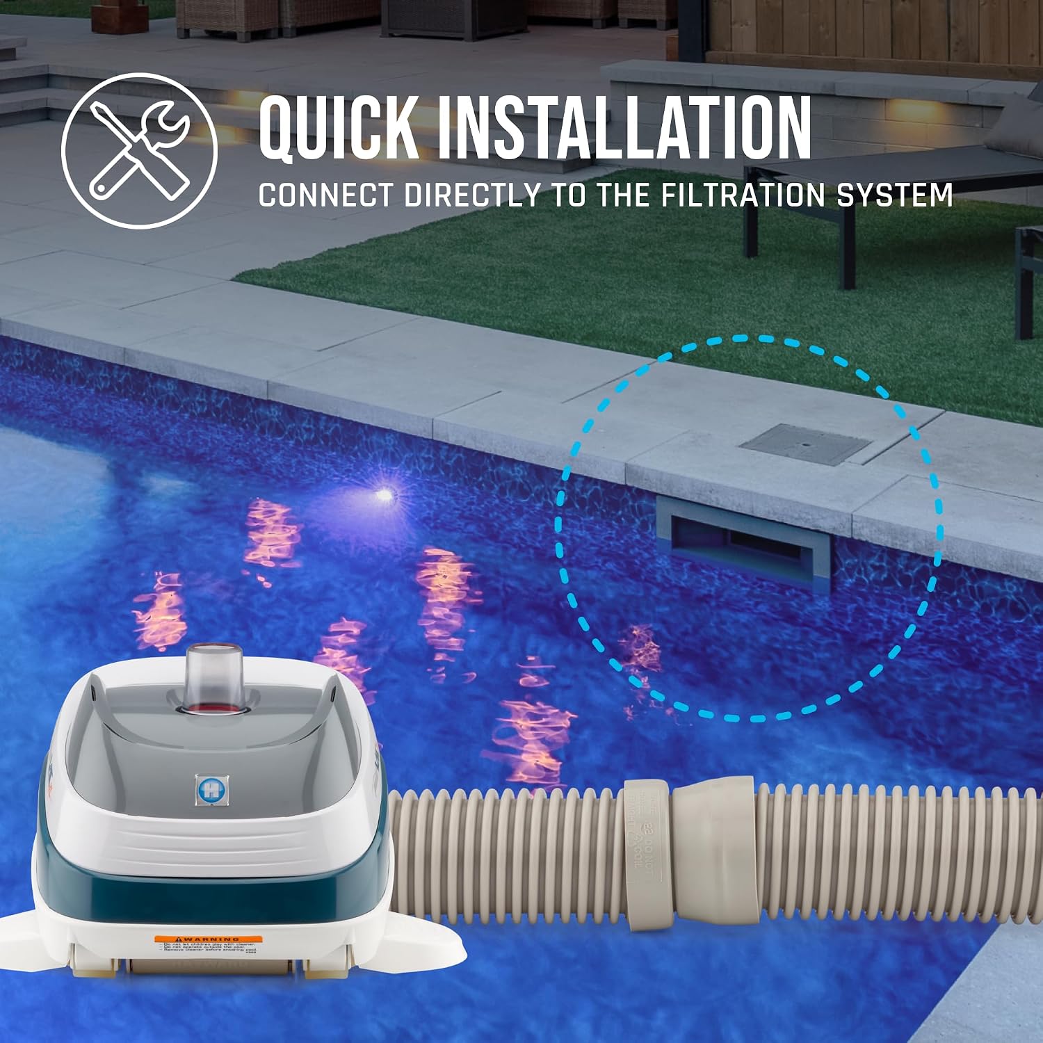 Hayward Pool Vac XL Suction Pool Cleaner (Pool Vacuum for Inground Pools) Automatic In Ground Pool Vacuum for Vinyl Pools up to 20 x 40 ft, W32025ADV