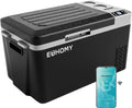 EUHOMY 12 Volt Refrigerator, 24QT(23L) Electric Cooler, Car Fridge APP Control, Car Refrigerator 12/24V DC 100-240V AC, Portable Freezer Usable Battery for Camping, Travel, Truck, Outdoor