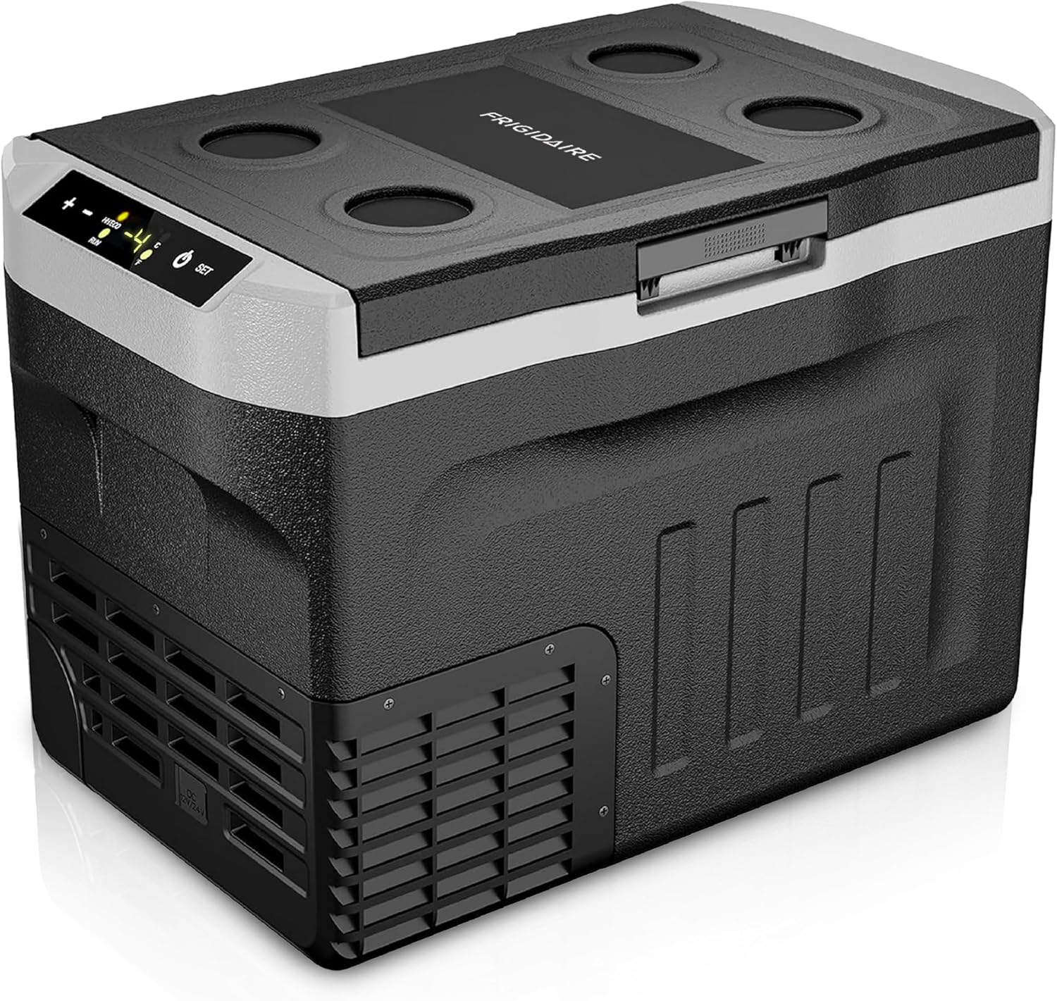 Frigidaire 2-in-1 Portable 12/24V DC & 110-240V AC Compressor Fridge Freezer – Compact for Travel, Car, Camping, Road Trips, Home, Dual Voltage 21qt