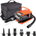 AGPTEK Electric Air Pump Digital 16PSI 12V Rechargeable SUP Electric Air Pump Compressor, Quick Air Inflator/Deflator, Portable Electric High Pressure Air Pump for Air Mattresses, Inflatable Boats