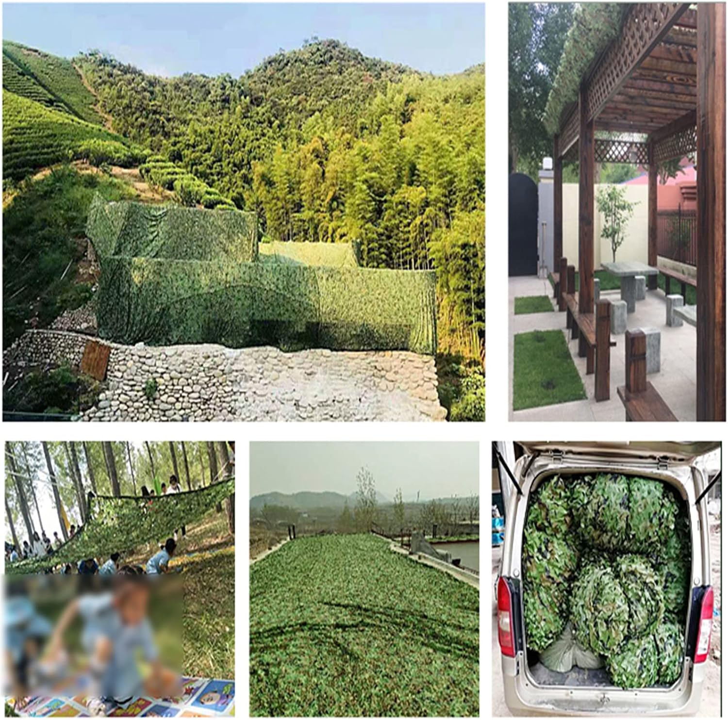Amadon Camouflage net for Farmland Cover,Camo Net for Mountain Greening and Landscaping,Camo Netting for House Shading,Camouflage Netting for Activity Decoration,for Garden,Pavilion