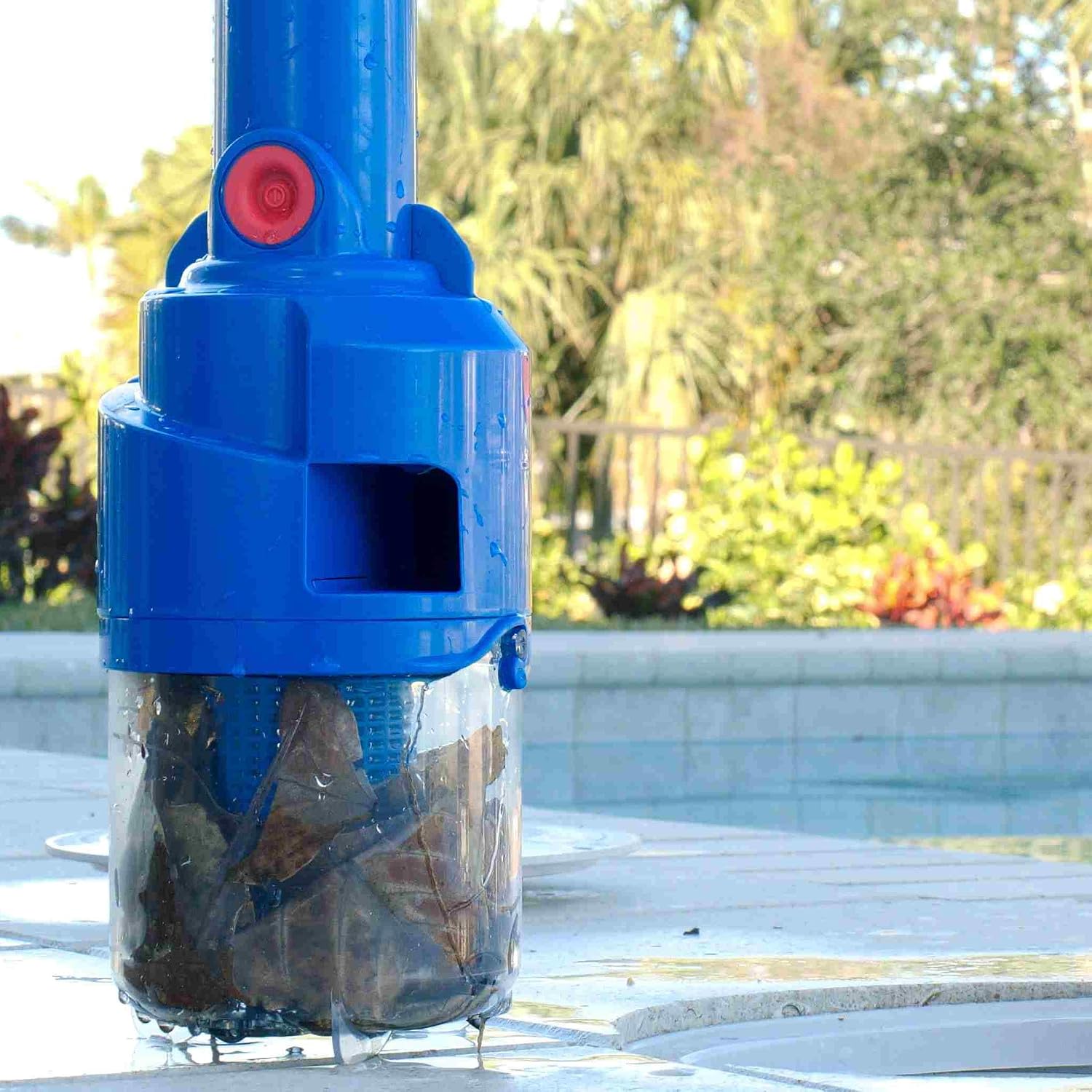 POOL BLASTER Dynamo Pool Skimmer Basket Vacuum – Cordless, Hands-Free Swimming Pool Skimmer Cleaner, No Bending Over or Touching Debris – Battery-Powered Vac Compatible with Most Baskets
